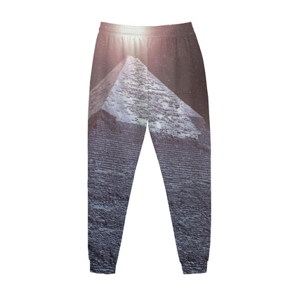 Giza Pyramid Print Jogger Pants