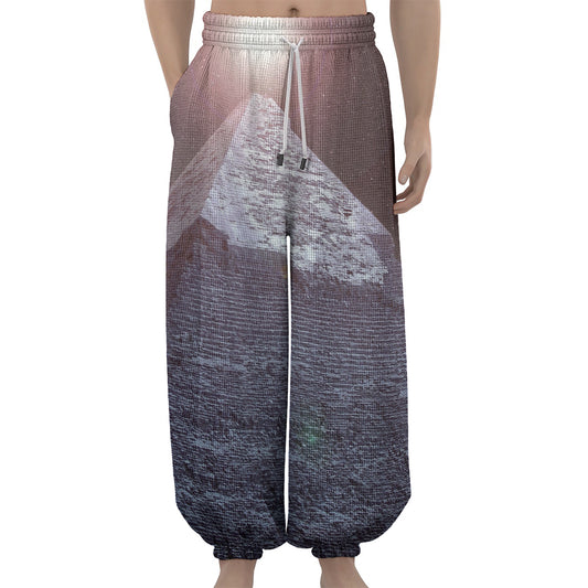 Giza Pyramid Print Lantern Pants