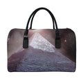 Giza Pyramid Print Leather Duffel Bag