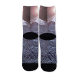 Giza Pyramid Print Long Socks