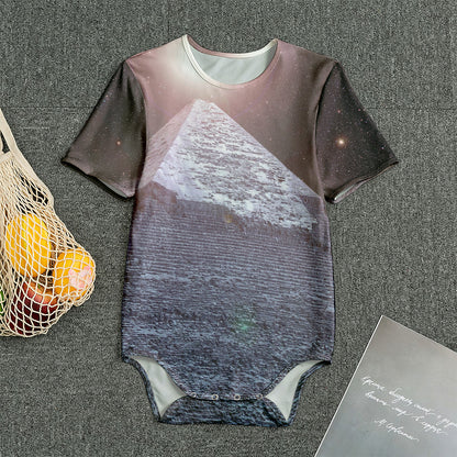 Giza Pyramid Print Men's Bodysuit