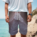 Giza Pyramid Print Men's Cargo Shorts