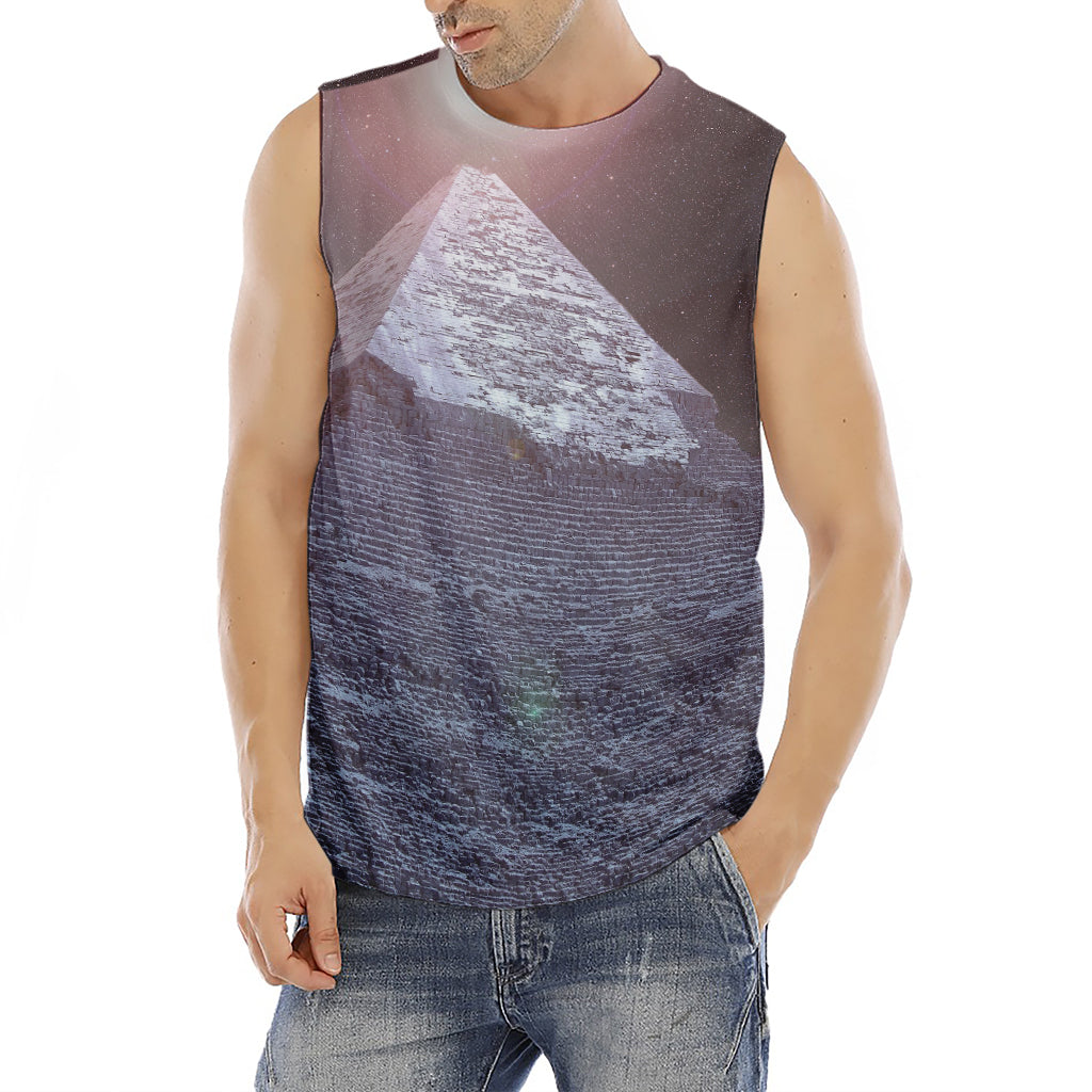 Giza Pyramid Print Men's Fitness Tank Top