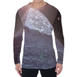 Giza Pyramid Print Men's Long Sleeve T-Shirt