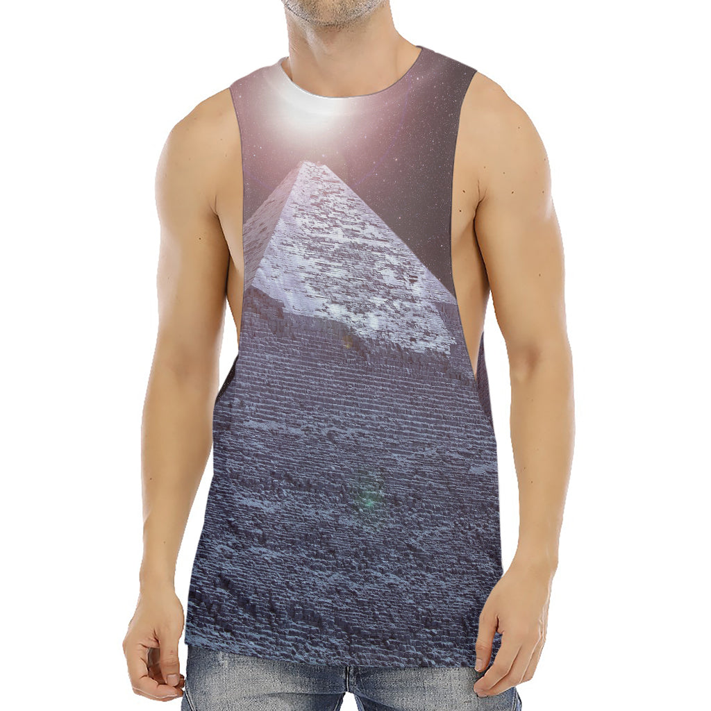 Giza Pyramid Print Men's Muscle Tank Top