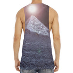 Giza Pyramid Print Men's Muscle Tank Top