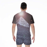 Giza Pyramid Print Men's Rompers