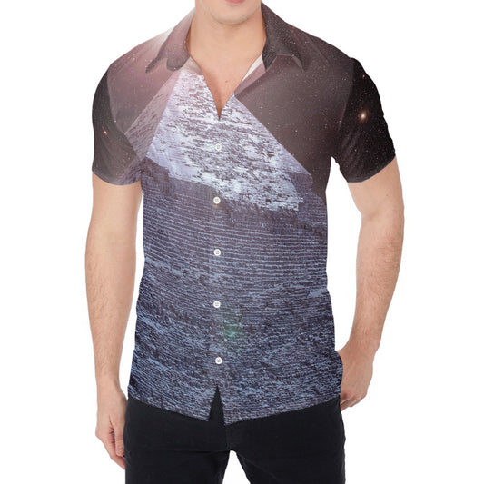 Giza Pyramid Print Men's Shirt