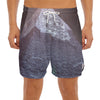 Giza Pyramid Print Men's Split Running Shorts