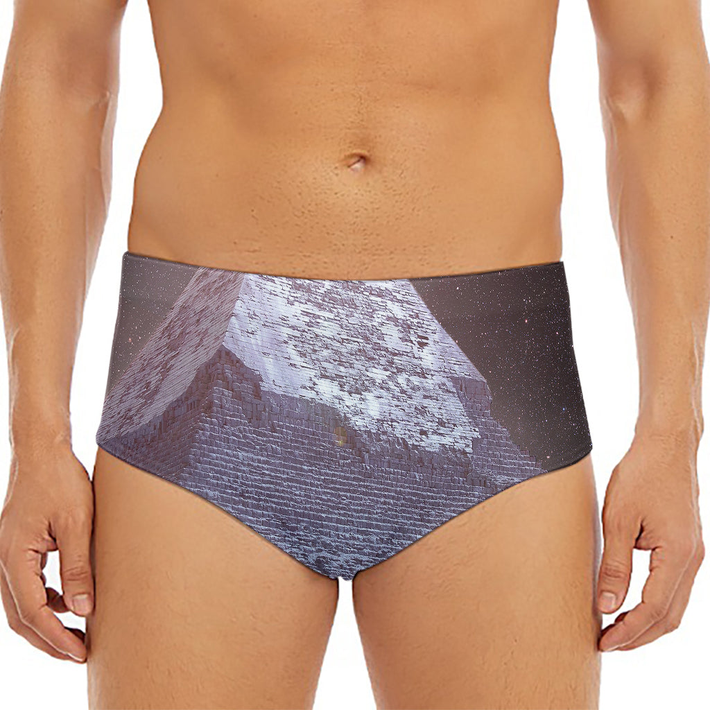 Giza Pyramid Print Men's Triangle Swim Briefs