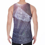 Giza Pyramid Print Men's Velvet Tank Top