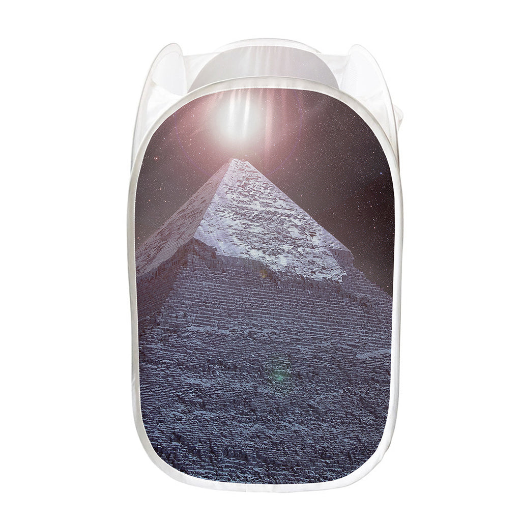 Giza Pyramid Print Mesh Laundry Hamper