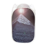 Giza Pyramid Print Mesh Laundry Hamper