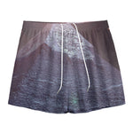 Giza Pyramid Print Mesh Shorts