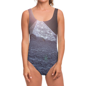 Giza Pyramid Print One Piece Swimsuit