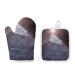 Giza Pyramid Print Oven Mitt And Pot Holder Set