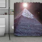 Giza Pyramid Print Polyester Shower Curtain