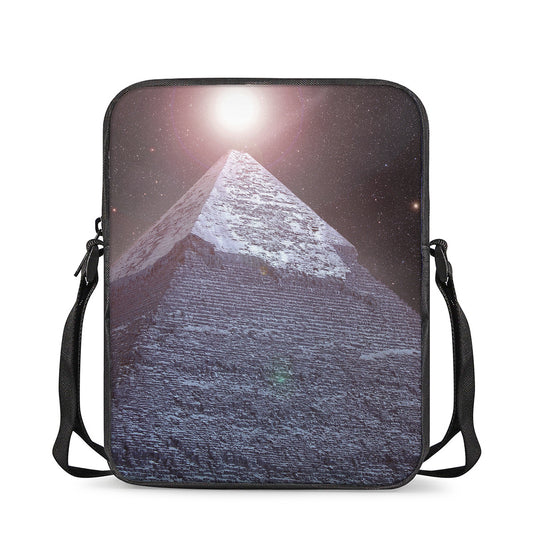 Giza Pyramid Print Rectangular Crossbody Bag