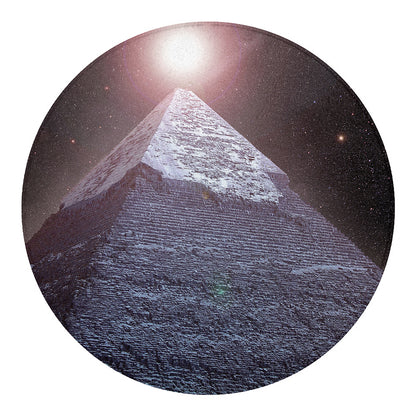 Giza Pyramid Print Round Blanket
