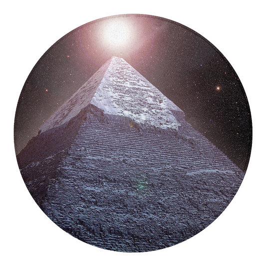 Giza Pyramid Print Round Blanket