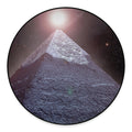 Giza Pyramid Print Round Floor Mat