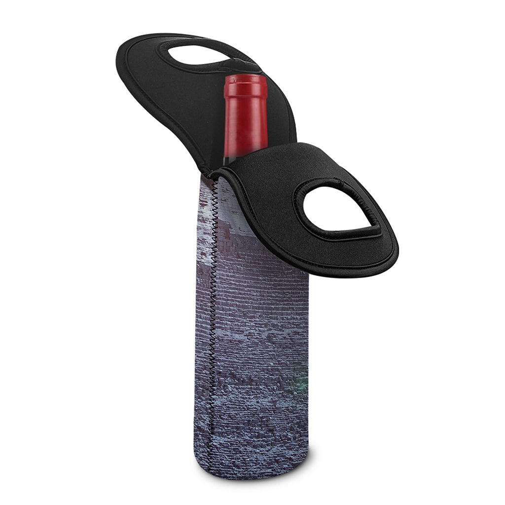 Giza Pyramid Print Single Neoprene Wine Tote