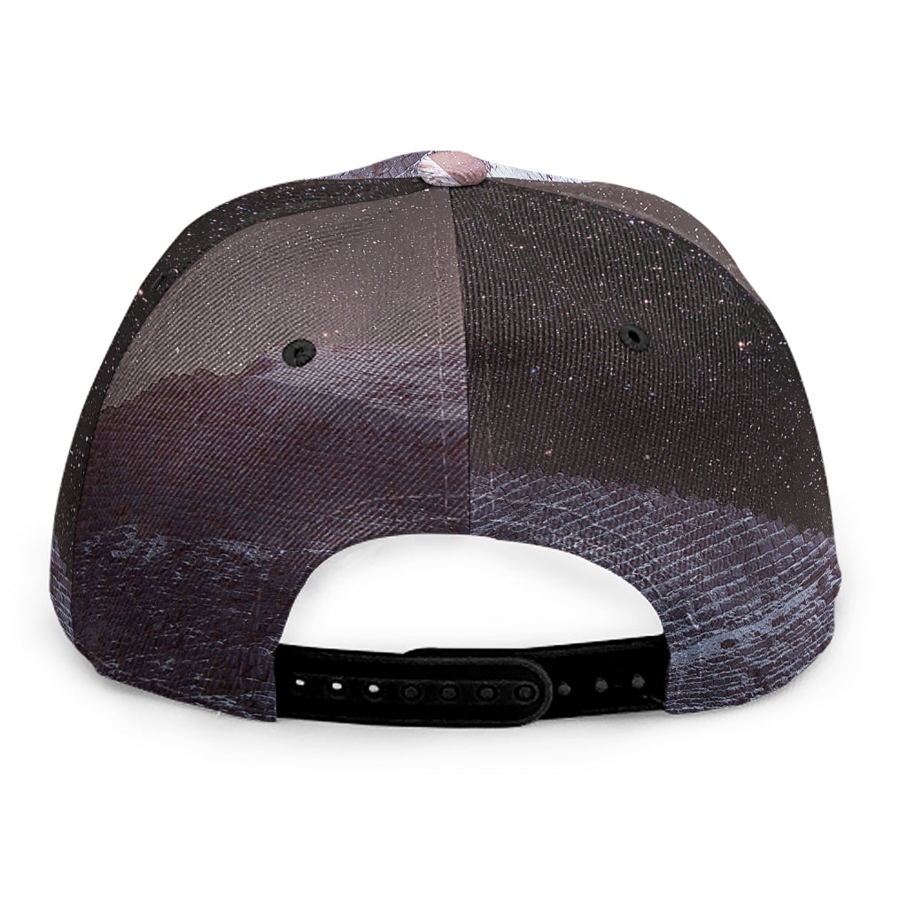 Giza Pyramid Print Snapback Cap