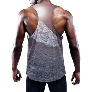 Giza Pyramid Print Training Tank Top