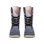 Giza Pyramid Print Winter Boots