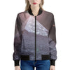 Giza Pyramid Print Women's Bomber Jacket