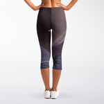 Giza Pyramid Print Women's Capri Leggings