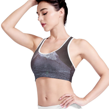 Giza Pyramid Print Women's Sports Bra