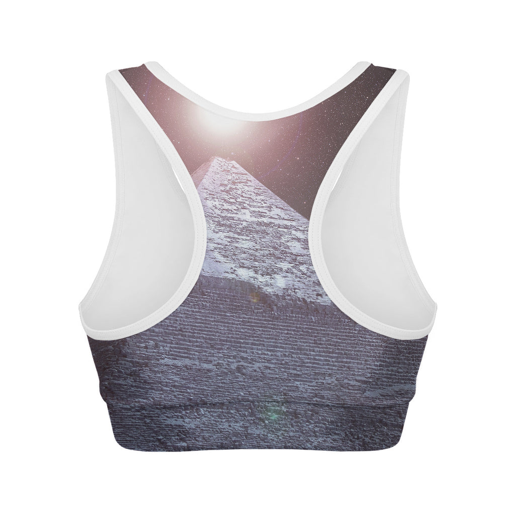 Giza Pyramid Print Women's Sports Bra
