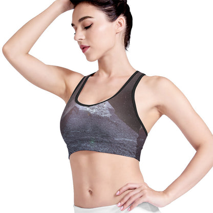Giza Pyramid Print Women's Sports Bra