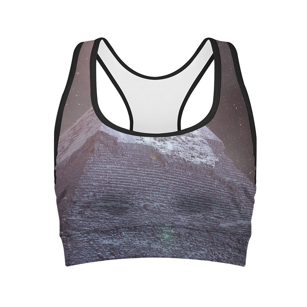 Giza Pyramid Print Women's Sports Bra