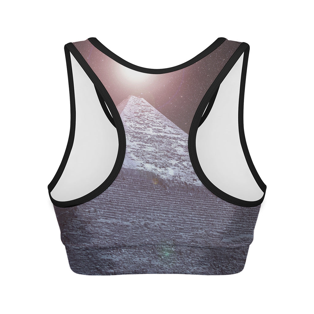 Giza Pyramid Print Women's Sports Bra
