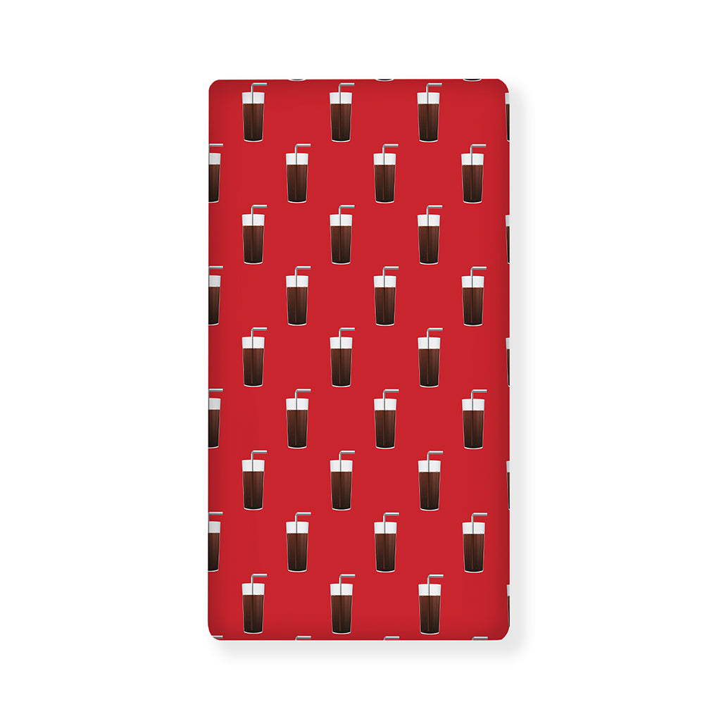 Glass Of Cola Pattern Print Baby Crib Sheet