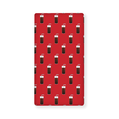 Glass Of Cola Pattern Print Baby Crib Sheet