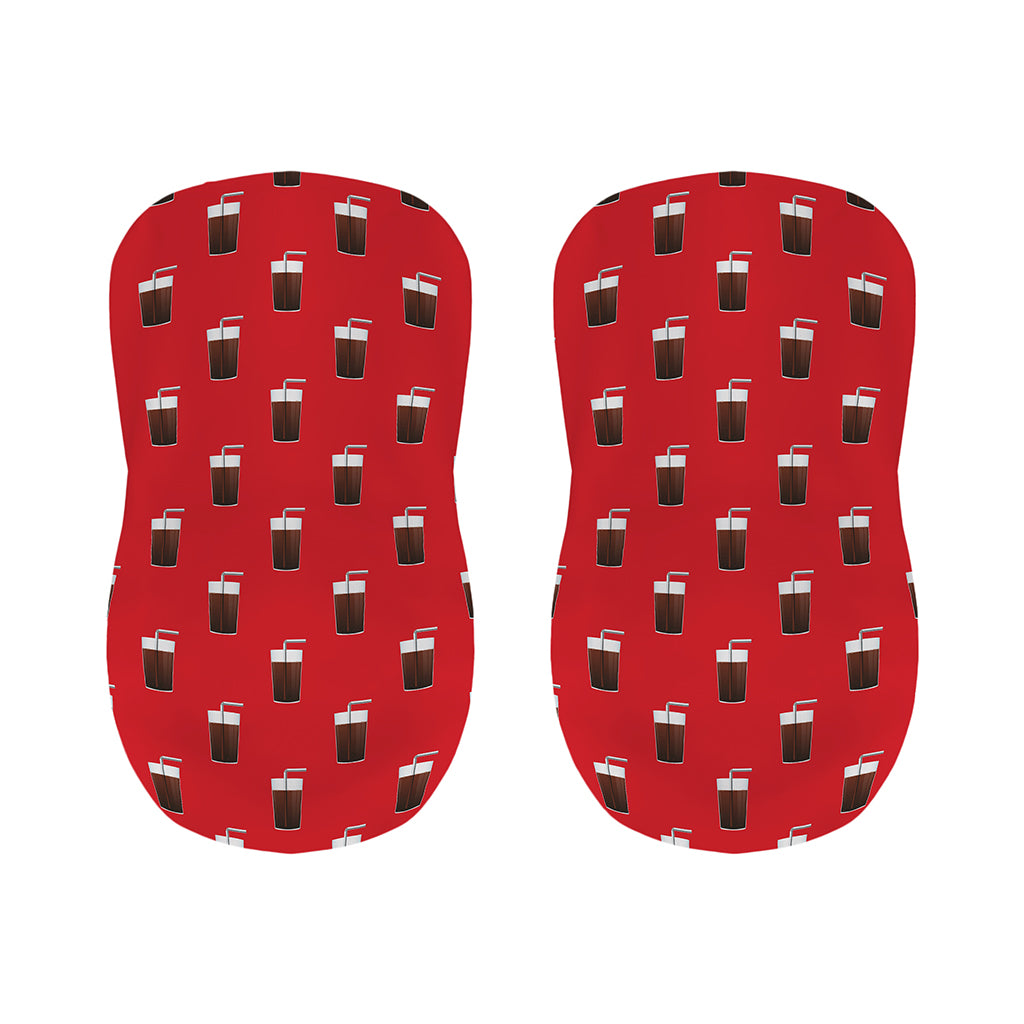 Glass Of Cola Pattern Print Bar Stool Covers