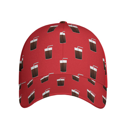 Glass Of Cola Pattern Print Baseball Cap