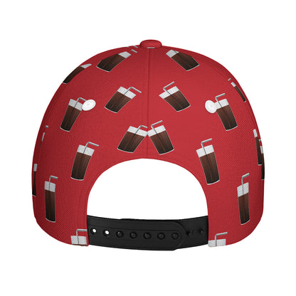 Glass Of Cola Pattern Print Baseball Cap