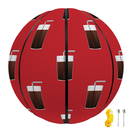 Glass Of Cola Pattern Print Basketball