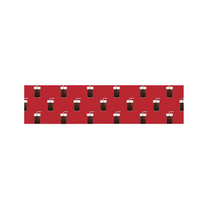 Glass Of Cola Pattern Print Bed Runner