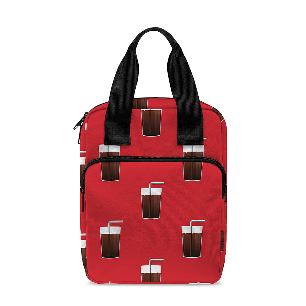 Glass Of Cola Pattern Print Bible Tote Bag