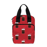 Glass Of Cola Pattern Print Bible Tote Bag