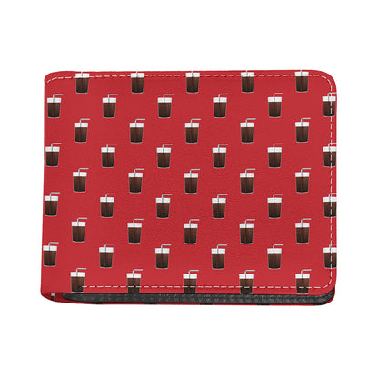 Glass Of Cola Pattern Print Bifold Wallet