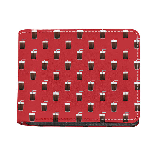 Glass Of Cola Pattern Print Bifold Wallet