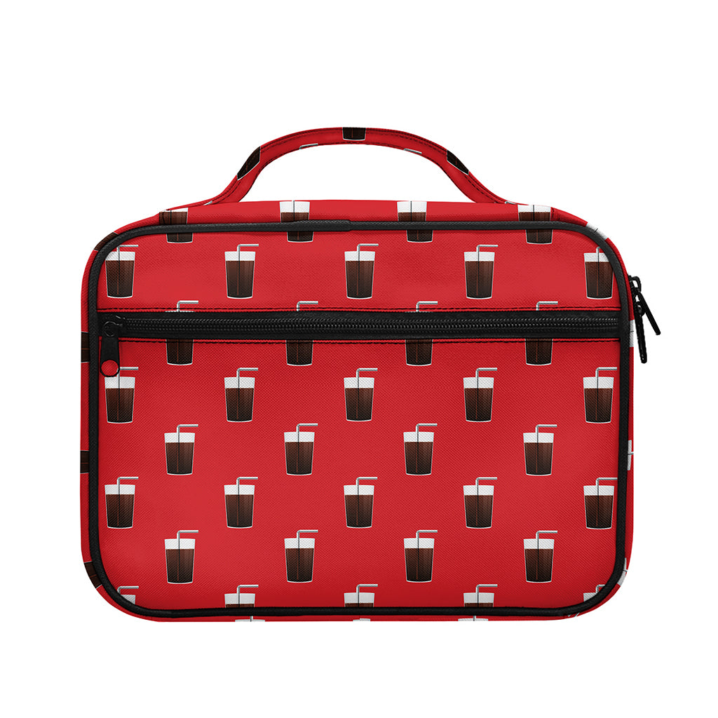 Glass Of Cola Pattern Print Briefcase Bible Bag