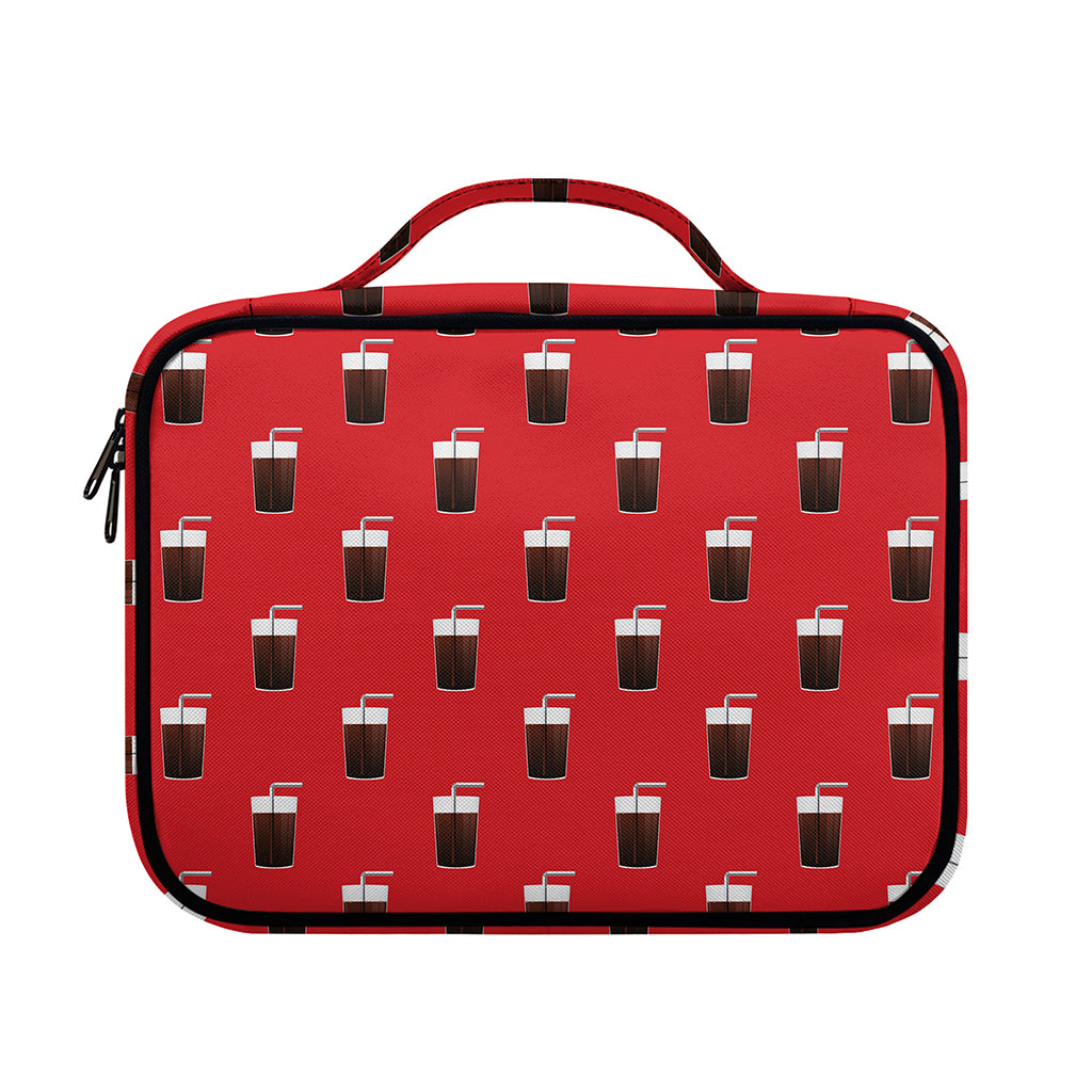 Glass Of Cola Pattern Print Briefcase Bible Bag