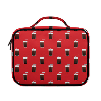 Glass Of Cola Pattern Print Briefcase Bible Bag